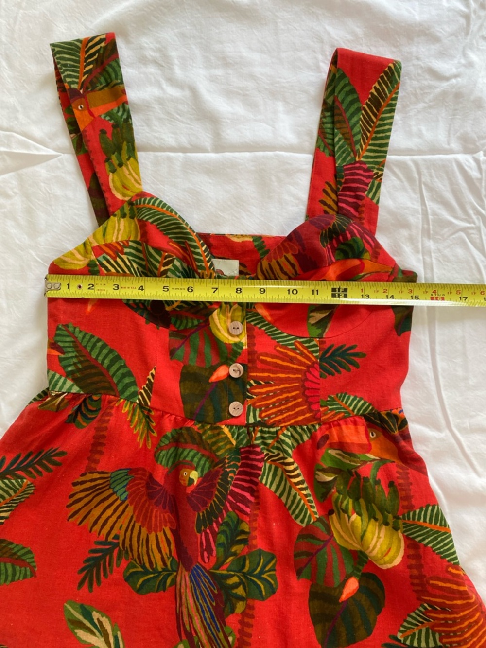 FARM Rio Red Forest Birds Dress - Picture 8 of 12